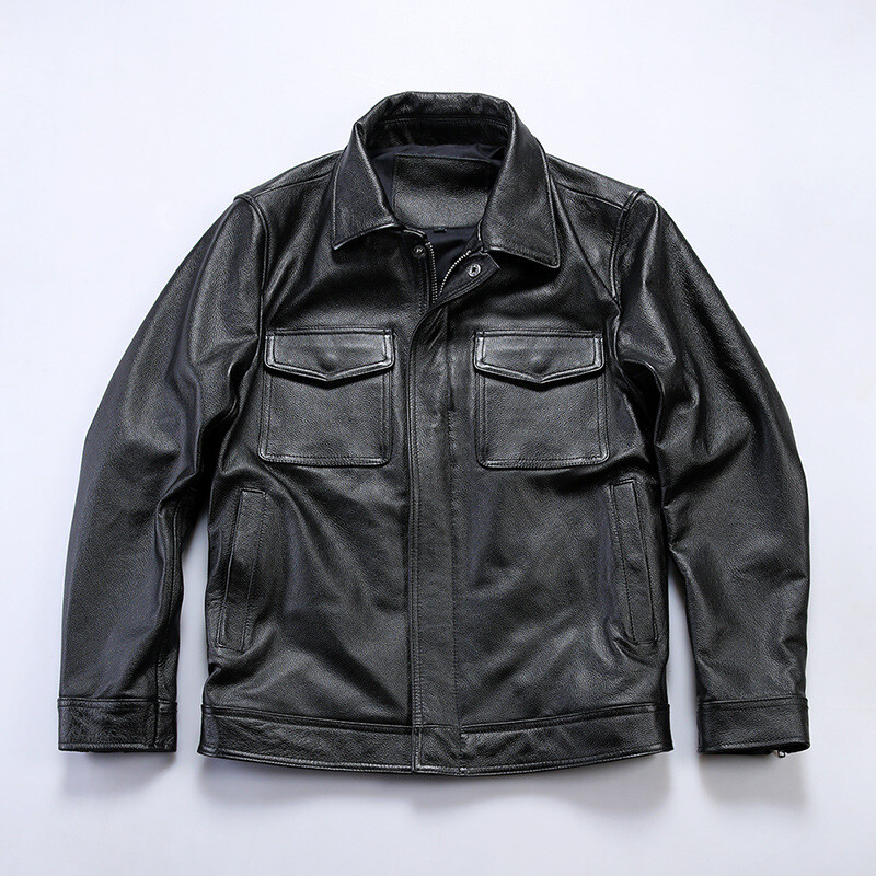 Ležerna muška jakna od eko kože