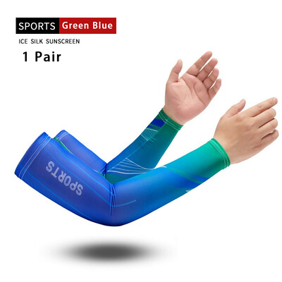 1 чифт ръкави за ръкави за защита от слънцето, компресионни ръкави за ръце Мъже Жени за Колоездене Спорт Бягане Баскетбол