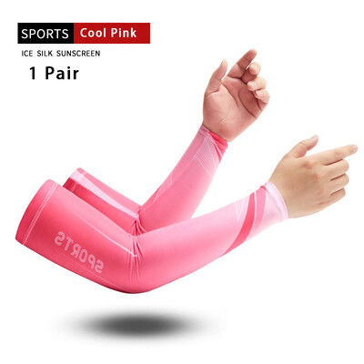1 чифт ръкави за ръкави за защита от слънцето, компресионни ръкави за ръце Мъже Жени за Колоездене Спорт Бягане Баскетбол