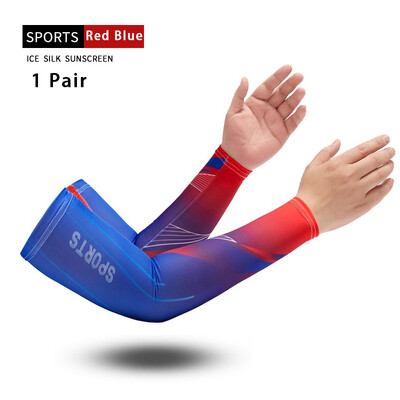 1 чифт ръкави за ръкави за защита от слънцето, компресионни ръкави за ръце Мъже Жени за Колоездене Спорт Бягане Баскетбол