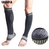 1 бр. Компресионни ръкави за прасеца Чорапи за поддръжка на крака За възстановяване Разширени вени Шина за пищяла Облекчаване на болката в прасеца Бягане Колоездене Спорт