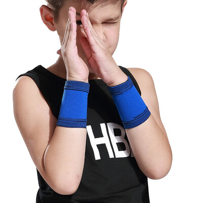 1 двойка деца, деца, опора за компресия на глезена за колоездене, бягане, фитнес, момчета, момичета, които спортуват, предпазител, протектор