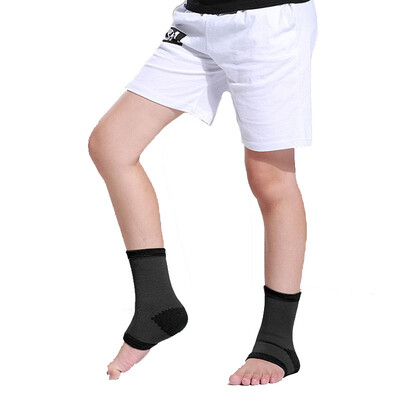 1 двойка деца, деца, опора за компресия на глезена за колоездене, бягане, фитнес, момчета, момичета, които спортуват, предпазител, протектор