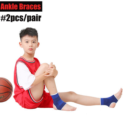 JUUMMP 1 чифт плетена опора за глезена Компресия Деца Спорт Бягане Еластична опора за глезена Детска опора за китката на лакътя