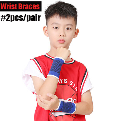 JUUMMP 1 чифт плетена опора за глезена Компресия Деца Спорт Бягане Еластична опора за глезена Детска опора за китката на лакътя