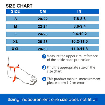 1 БР. Ортеза за глезена, регулируема дишаща компресионна опора за глезена за мъже жени, изкълчени глезени, стабилизиращи връзки на глезена