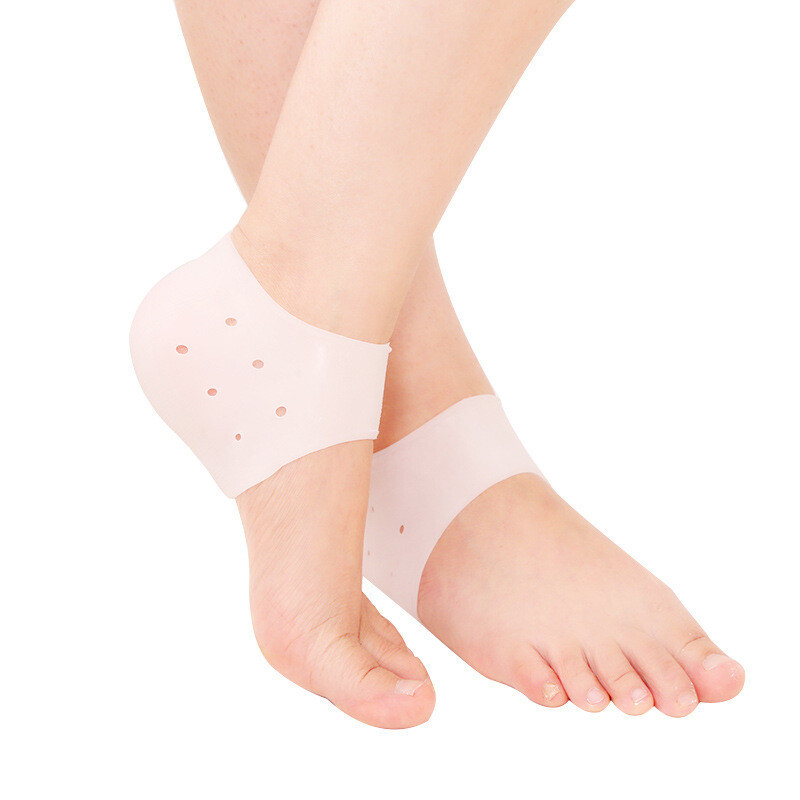 2PCS Защитен силиконов плантарен фасциит Heel Spur Ankle Gel Support Облекчаване на болката Хидратиращ гел Вложки за пета