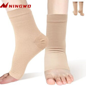 Поддържащ ръкав за компресиране на глезена за жени и мъже, компресионни чорапи за глезена за плантарен фасциит, подуване на краката и глезените