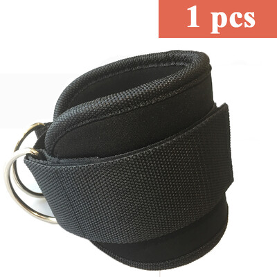 Фитнес регулируем D-пръстен маншети за глезени Спортни ремъци за глезени за кабелни машини Фитнес зала Скрипец за крака с катарама Спортни предпазители за крака Тренировка