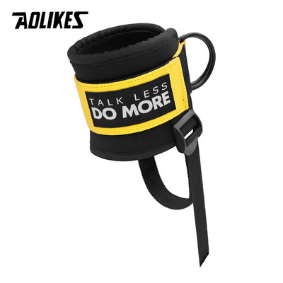 AOLIKES 1PCS Регулируеми ремъци за глезена за кабелни машини Вдигане на тежести Фитнес Маншети за глезени Booty Building Workout Trainer Gym