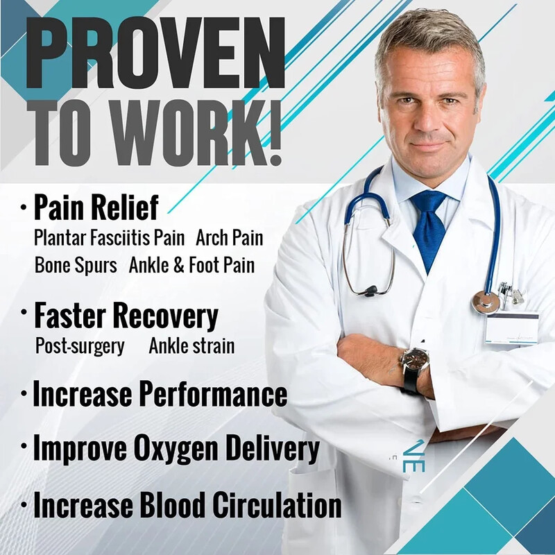 GOMOREON 1 чифт плантарен фасциит с ръкавни скоби за крака за болки в краката Поддържащи свода чорапи за мъже, жени, компресионни чорапи