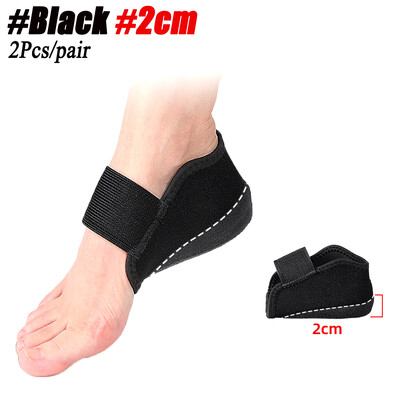1 pereche de tampoane de gel pentru călcâi Invizibil 1-3 cm Creștere înălțime Șosete anti-alunecare Suport ortopedic Suport pernă tălpi branț Masaj picioare