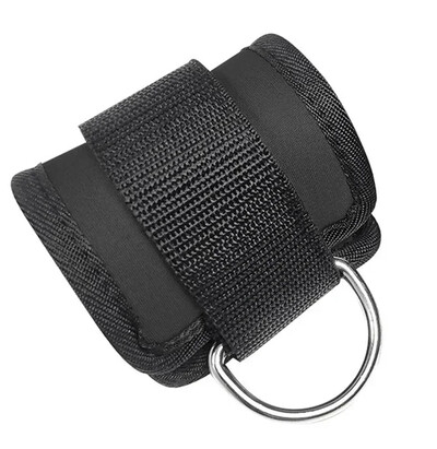 1 бр. Ленти за глезена Кабелни машини Тренировки Напълно подплатени маншети за глезени за упражнения за крака Регулируеми и дишащи маншети за глезени