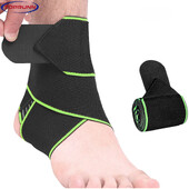 TopRunn 1PCS Професионални спортни обвивки за напрежение на глезена Превръзки Еластична опора за глезена Протектор за скоби за фитнес бягане