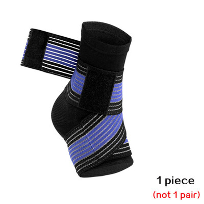 1 бр. Спортна скоба за глезена Компресионен ръкав Регулируема каишка, нехлъзгаща опора за глезена за удобна обвивка за облекчаване на натиска
