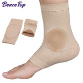 1 чифт ръкави за ахилесова пета, първокласни подплатени компресионни гел чорапи за омекотяване и защита на подутина на Haglunds, тендинит на ахилесовото сухожилие