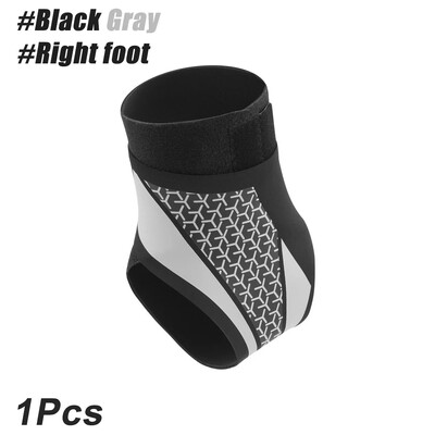 1PCS Поддръжка на глезена за сухожилие и изкълчен глезен, Поддръжка на плантарен фасциит, Ортеза за глезена за жени и мъже Компресионна лента за глезена