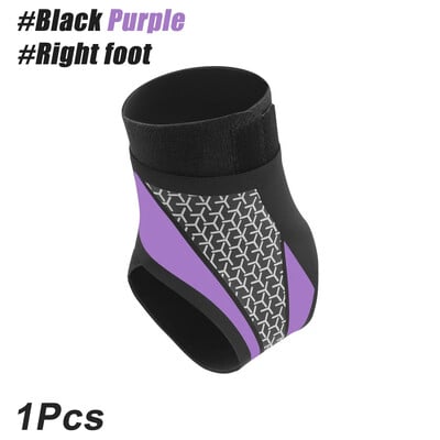 1PCS Поддръжка на глезена за сухожилие и изкълчен глезен, Поддръжка на плантарен фасциит, Ортеза за глезена за жени и мъже Компресионна лента за глезена
