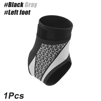 1PCS Поддръжка на глезена за сухожилие и изкълчен глезен, Поддръжка на плантарен фасциит, Ортеза за глезена за жени и мъже Компресионна лента за глезена