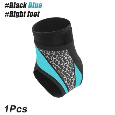 1PCS Поддръжка на глезена за сухожилие и изкълчен глезен, Поддръжка на плантарен фасциит, Ортеза за глезена за жени и мъже Компресионна лента за глезена