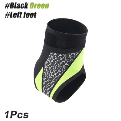 1PCS Поддръжка на глезена за сухожилие и изкълчен глезен, Поддръжка на плантарен фасциит, Ортеза за глезена за жени и мъже Компресионна лента за глезена