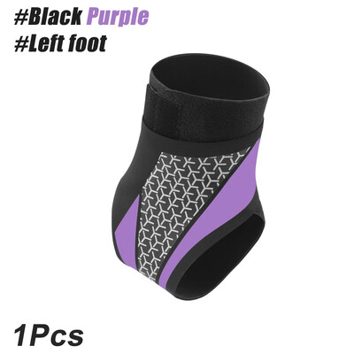 1PCS Поддръжка на глезена за сухожилие и изкълчен глезен, Поддръжка на плантарен фасциит, Ортеза за глезена за жени и мъже Компресионна лента за глезена