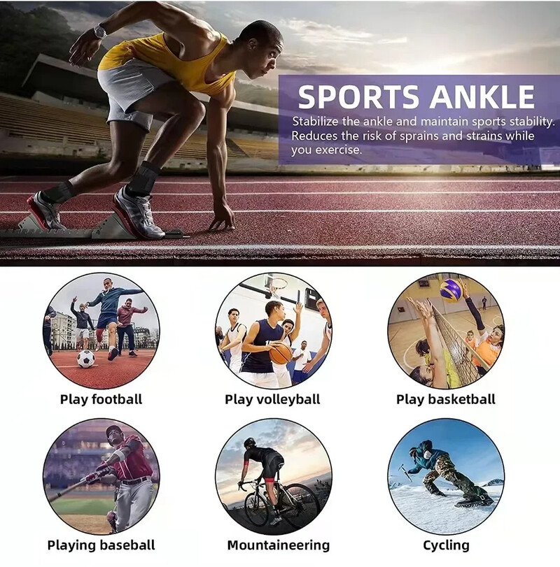 Компресионен протектор за глезена Gym Sport Поддръжка на глезена с регулируема каишка Дъмбели Бодибилдинг скоби за глезена за футбол