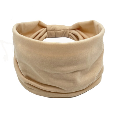 Bandana pentru cap de culoare solidă, cu nod, bentite late pentru femei, din bumbac moale, pentru sport, benzi elastice pentru păr, accesorii, bandana pentru yoga