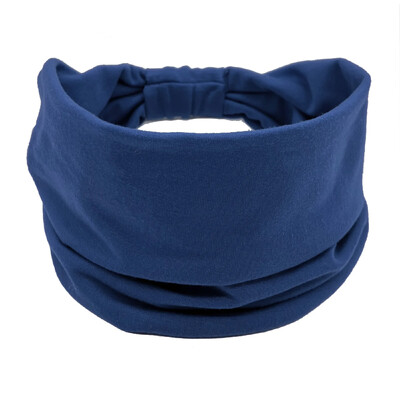 Bandana pentru cap de culoare solidă, cu nod, bentite late pentru femei, din bumbac moale, pentru sport, benzi elastice pentru păr, accesorii, bandana pentru yoga