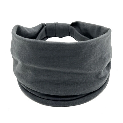 Bandana pentru cap de culoare solidă, cu nod, bentite late pentru femei, din bumbac moale, pentru sport, benzi elastice pentru păr, accesorii, bandana pentru yoga