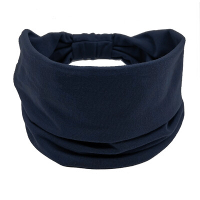 Bandana pentru cap de culoare solidă, cu nod, bentite late pentru femei, din bumbac moale, pentru sport, benzi elastice pentru păr, accesorii, bandana pentru yoga