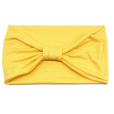 Bandana pentru cap de culoare solidă, cu nod, bentite late pentru femei, din bumbac moale, pentru sport, benzi elastice pentru păr, accesorii, bandana pentru yoga