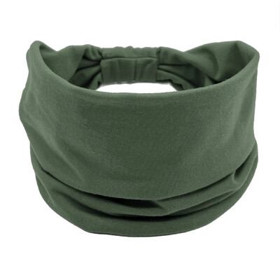 Bandana pentru cap de culoare solidă, cu nod, bentite late pentru femei, din bumbac moale, pentru sport, benzi elastice pentru păr, accesorii, bandana pentru yoga