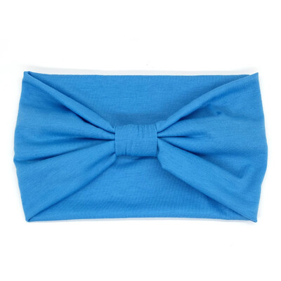 Bandana pentru cap de culoare solidă, cu nod, bentite late pentru femei, din bumbac moale, pentru sport, benzi elastice pentru păr, accesorii, bandana pentru yoga