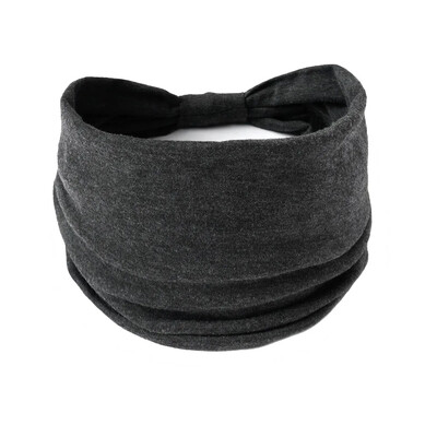 Bandana pentru cap de culoare solidă, cu nod, bentite late pentru femei, din bumbac moale, pentru sport, benzi elastice pentru păr, accesorii, bandana pentru yoga