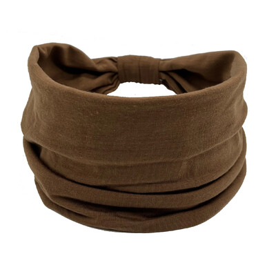 Bandana pentru cap de culoare solidă, cu nod, bentite late pentru femei, din bumbac moale, pentru sport, benzi elastice pentru păr, accesorii, bandana pentru yoga