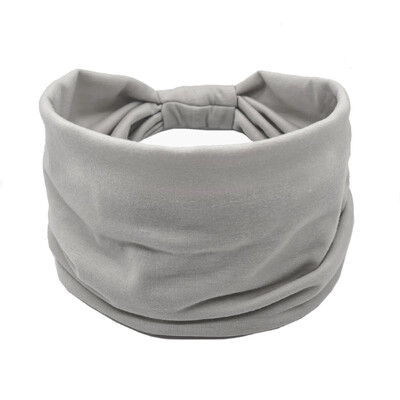 Bandana pentru cap de culoare solidă, cu nod, bentite late pentru femei, din bumbac moale, pentru sport, benzi elastice pentru păr, accesorii, bandana pentru yoga