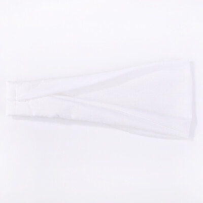 1 бр. Дамски едноцветни памучни еластични ленти за коса Спортни ленти за коса за глава Фитнес Йога Момичета Упражнения Измиване на лицето Ленти за глава Scrunchies