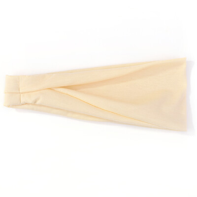 1 бр. Дамски едноцветни памучни еластични ленти за коса Спортни ленти за коса за глава Фитнес Йога Момичета Упражнения Измиване на лицето Ленти за глава Scrunchies