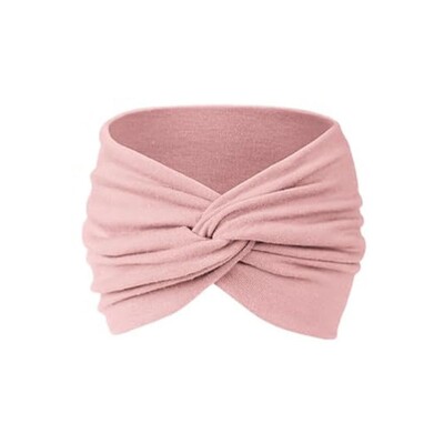 Едноцветна лента за глава Дамска широка бохемска йога лента за коса Boho Ежедневен аксесоар за коса за танцуващ мотоциклетист