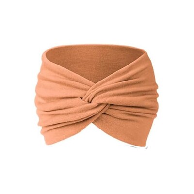 Едноцветна лента за глава Дамска широка бохемска йога лента за коса Boho Ежедневен аксесоар за коса за танцуващ мотоциклетист