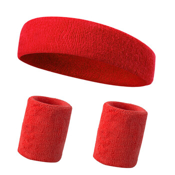 3 бр./компл. Мъжка спортна лента за глава Sweatband Разтеглива еластична лента за глава за изпотяване на открито, лента за глава за жени Gym Running Tennis Headwrap