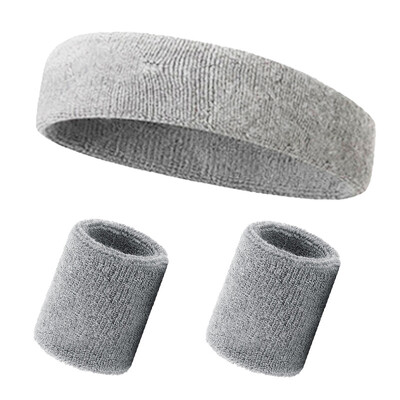 3 бр./компл. Мъжка спортна лента за глава Sweatband Разтеглива еластична лента за глава за изпотяване на открито, лента за глава за жени Gym Running Tennis Headwrap