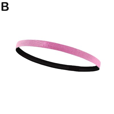 Унисекс Спортна лента за коса Неплъзгаща се силиконова лента Водач за пот Еластични ленти за глава Лента за пот Йога Бягане Фитнес Аксесоари за коса
