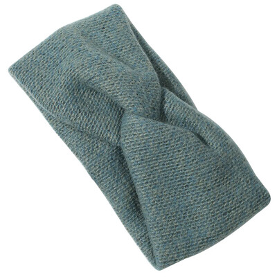 Donarsei Корея Зимна широка плетена кръстосана лента за глава за жени, модна едноцветна еластична йога тюрбан, бандани, ленти за коса