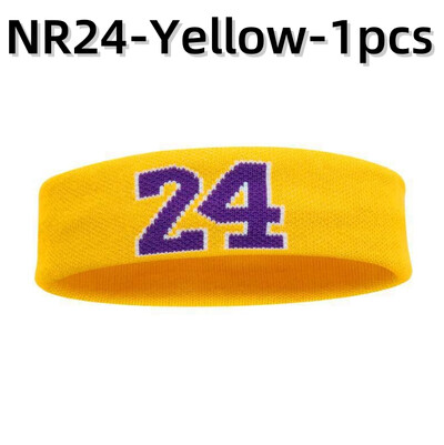 Памучна атлетична лента за глава номер 24 Еластична лента за пот Защита Баскетбол Тенис Спорт Възрастни Деца Фитнес зала Фитнес Пот Лента за коса
