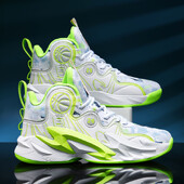 2025 Нови мъжки баскетболни обувки Противоплъзгащи се, Устойчиви на износване, Дишащи, Удобни, Тенис тренировъчни, Спортни модни дамски обувки