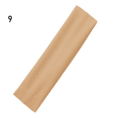 1 бр. Жени/Мъже Памучна лента за пот Лента за глава Спорт Йога Фитнес зала Бягане Разтегателна лента за глава за коса Колоездене Широка лента за глава за предотвратяване на изпотяване