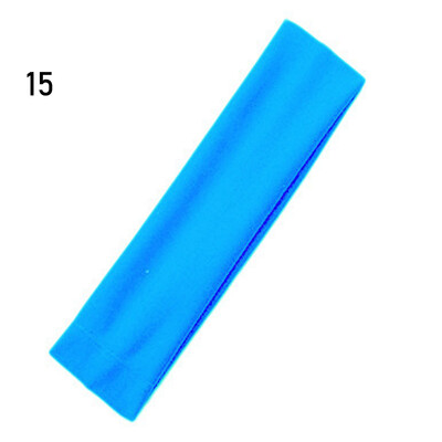 1 бр. Жени/Мъже Памучна лента за пот Лента за глава Спорт Йога Фитнес зала Бягане Разтегателна лента за глава за коса Колоездене Широка лента за глава за предотвратяване на изпотяване