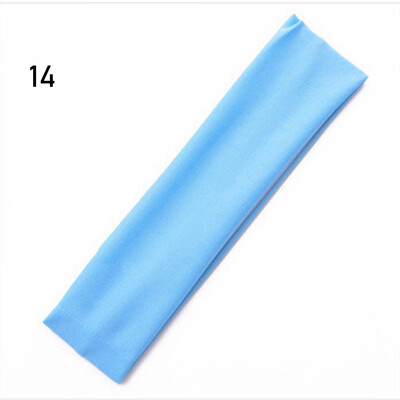 1 бр. Жени/Мъже Памучна лента за пот Лента за глава Спорт Йога Фитнес зала Бягане Разтегателна лента за глава за коса Колоездене Широка лента за глава за предотвратяване на изпотяване